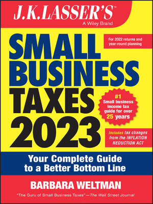 cover image of J.K. Lasser's Small Business Taxes 2023